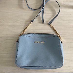 Michael Kors Baby Blue Crossbody Purse